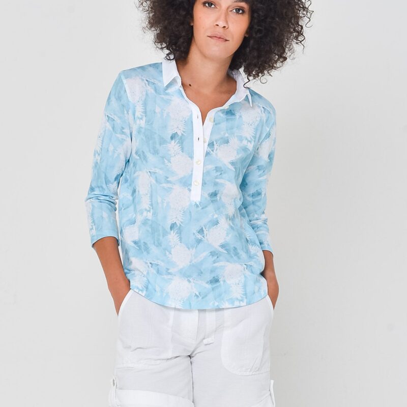 artelas Pineapple-Print Polo Shirt „Bora Bora“ – Tropical Style Men’s Polo